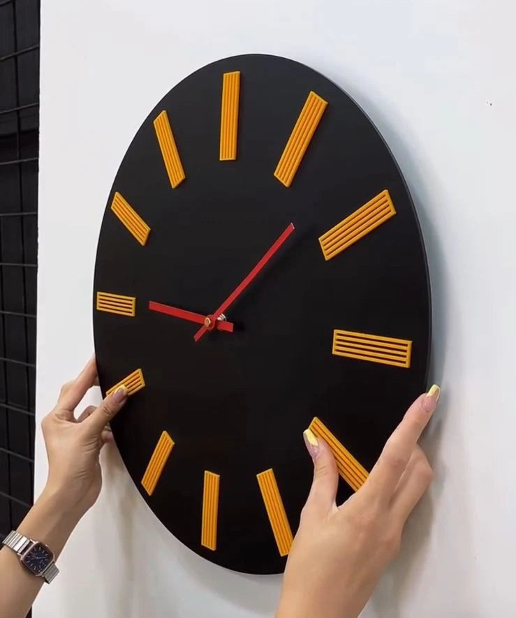 Black Aura Wall Clock